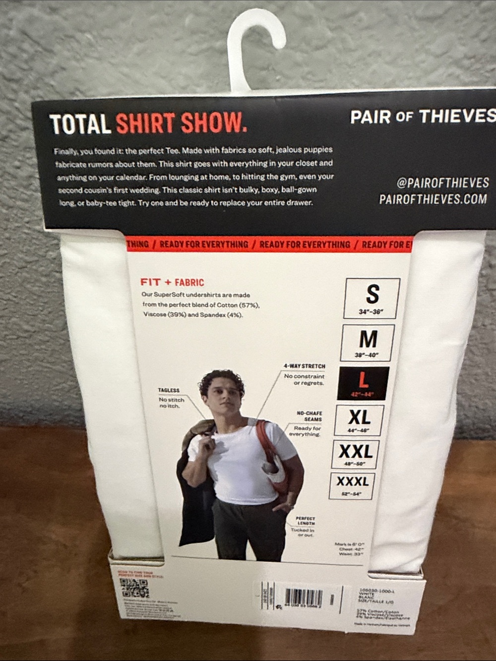 Pair of Thieves Classic Tees - White 2 pack size large (Men's) - Picture 2 of 4